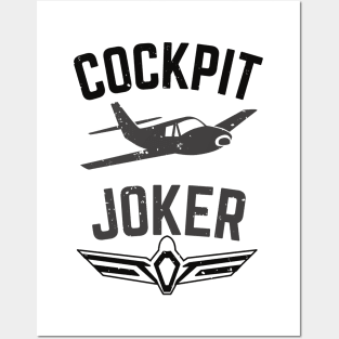 Pilot Airplane Aviator Cockpit Flying Fun Posters and Art
